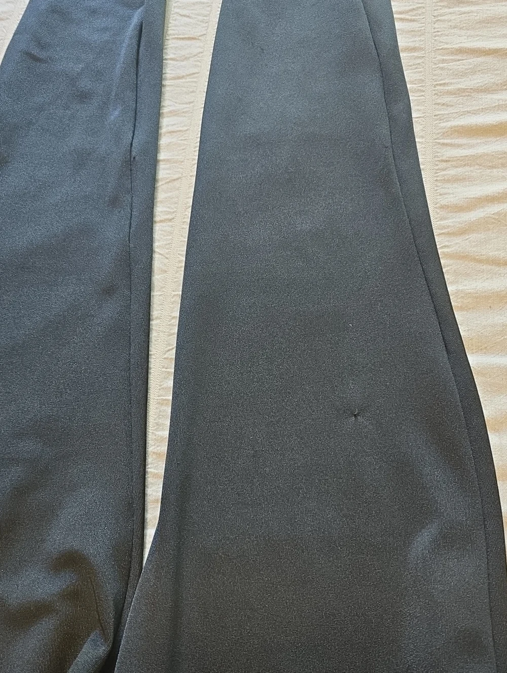 Curtain Call Tan and Black Sequin Catsuit with Peplum - Child Large